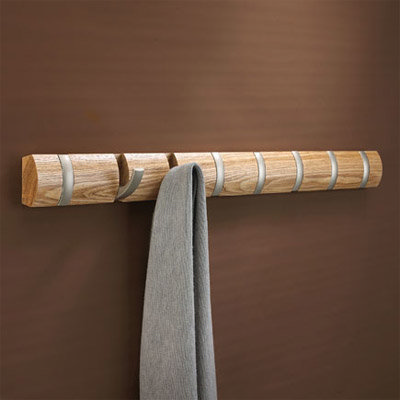 Umbra Flip Wall-Mount 8 Hook Rack - Natural - 318858-390 Feature Large Image