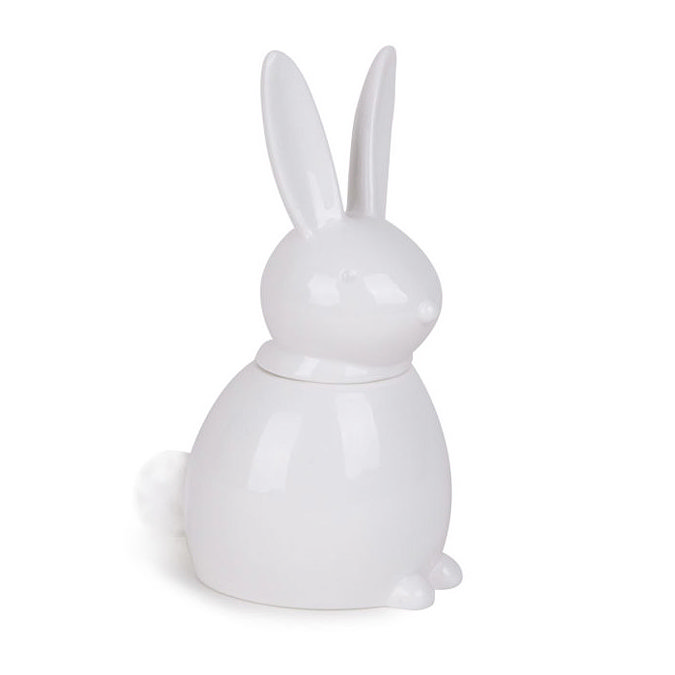 Umbra - Foresta Bunny Ceramic Canister - White - 020213-660 Large Image