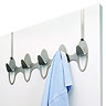 Umbra Peel 5 Hook Metal Over-The-Door Hook - Nickel - 318344-410 Profile Large Image