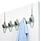 Umbra Peel 5 Hook Metal Over-The-Door Hook - Nickel - 318344-410 Profile Large Image