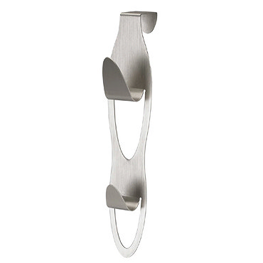 Umbra Peel Metal Over-the-Door Double Hook - Nickel - 318342-410 Profile Large Image