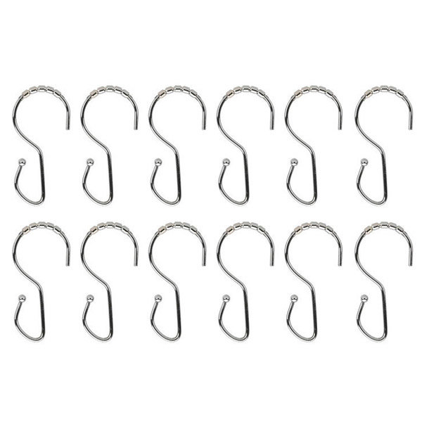 Umbra Ride Shower Rings - 12 Pack - Chrome - 020125-158 Profile Large Image