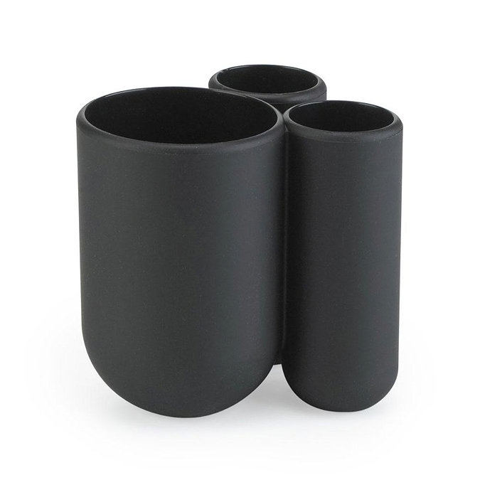 Umbra Touch Toothbrush Holder - Black - 023271-040 Large Image