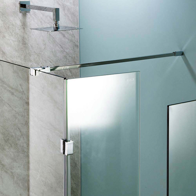 Universal Wetroom Screen Chrome Support Arm Large Image