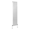 Urban Chrome Vertical Single Panel Radiator (1600mm High) 375mm Wide