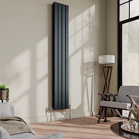 Urban Vertical Radiator - Anthracite - Double Panel (1800mm High) 304mm Wide