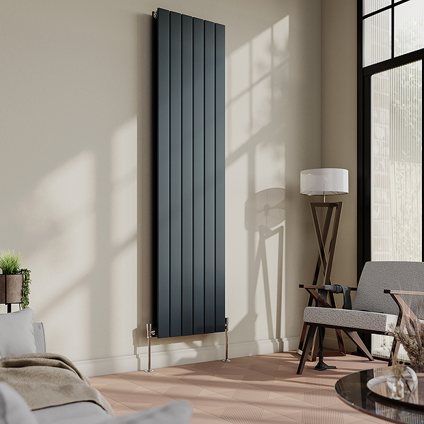 Urban 1800 x 450mm Vertical Double Panel Anthracite Radiator | Victorian  Plumbing UK