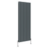 Urban Vertical Radiator - Anthracite - Double Panel (1800mm High) 608mm Wide