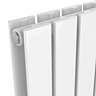 Urban 1800 x 600mm Vertical Double Panel White Radiator  Profile Large Image