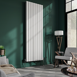 Urban 1800 x 600mm Vertical Double Panel White Radiator