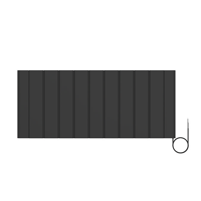 Urban 500 x 1167mm Smart WiFi Aluminium Electric Radiator - 2000W Matt Black