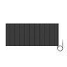 Urban 500 x 1167mm Smart WiFi Aluminium Electric Radiator - 2000W Matt Black