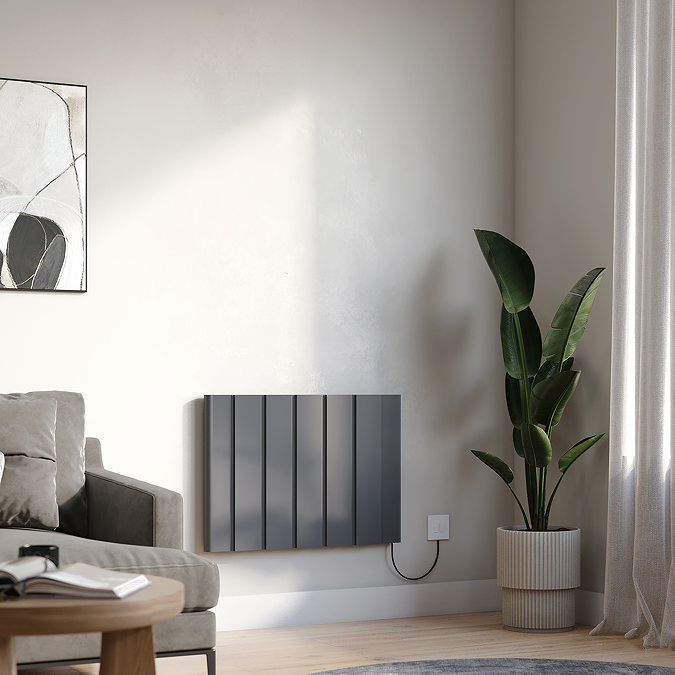 Urban 500 x 724mm Smart WiFi Aluminium Electric Radiator - 1000W Anthracite