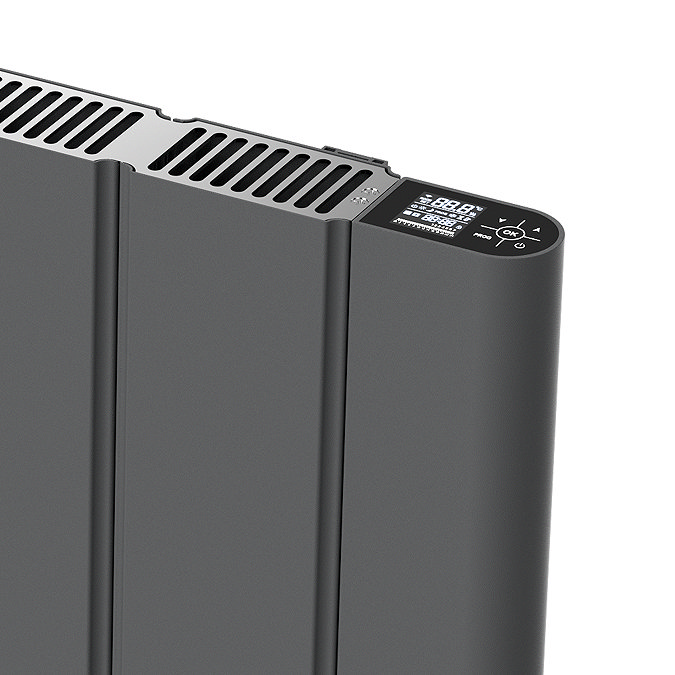 Urban 500 x 724mm Smart WiFi Aluminium Electric Radiator - 1000W Anthracite