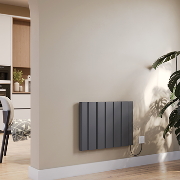 Urban 500 x 724mm Smart WiFi Aluminium Electric Radiator - 1000W Anthracite