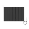 Urban 500 x 724mm Smart WiFi Aluminium Electric Radiator - 1000W Matt Black