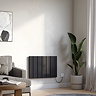 Urban 500 x 724mm Smart WiFi Aluminium Electric Radiator - 1000W Matt Black