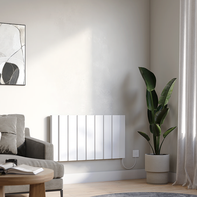 Urban 500 x 946mm Smart WiFi Aluminium Electric Radiator - 1500W White