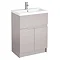 Urban 600mm Cashmere Compact Floorstanding Vanity Unit + Close Coupled Toilet  Feature Large Image