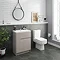 Urban 600mm Cashmere Compact Floorstanding Vanity Unit + Close Coupled Toilet Large Image