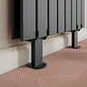 Urban Anthracite Floor Mounted Radiator Feet