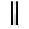 Urban Anthracite Vertical Radiator with Mirror – Double Panel, 1800 x 504mm