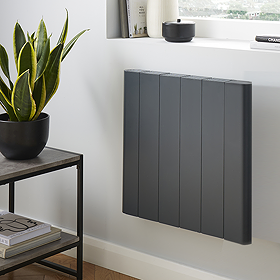 Urban Electric Smart Wifi Aluminium Panel 1000W Energy Saving Horizontal Anthracite Radiator - 500 x 544mm