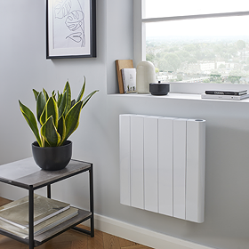 Urban Electric Smart Wifi Aluminium Panel 1000W Energy Saving Horizontal White Radiator - 500 x 544mm