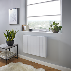 Urban Electric Smart Wifi Aluminium Panel 1500W Energy Saving Horizontal White Radiator - 500 x 725mm