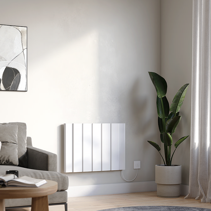 Urban 500 x 724mm Smart WiFi Aluminium Electric Radiator - 1000W White