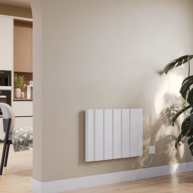 Urban 500 x 724mm Smart WiFi Aluminium Electric Radiator - 1000W White