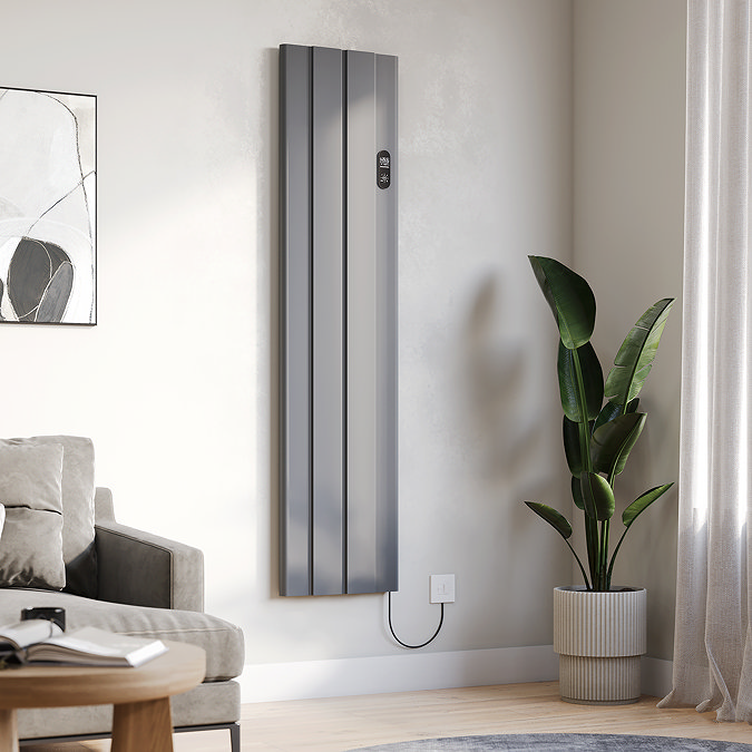 Urban 1600 x 392mm Smart WiFi Aluminium Electric Radiator – 1000W Anthracite