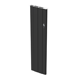 Urban 1600 x 392mm Smart WiFi Aluminium Electric Radiator - 1000W Matt Black