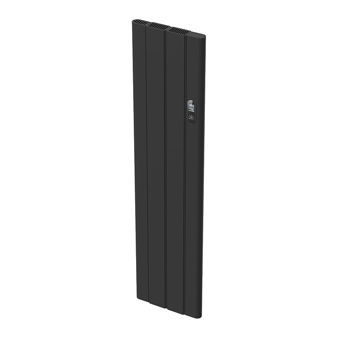Urban 1600 x 392mm Smart WiFi Aluminium Electric Radiator - 1000W Matt Black