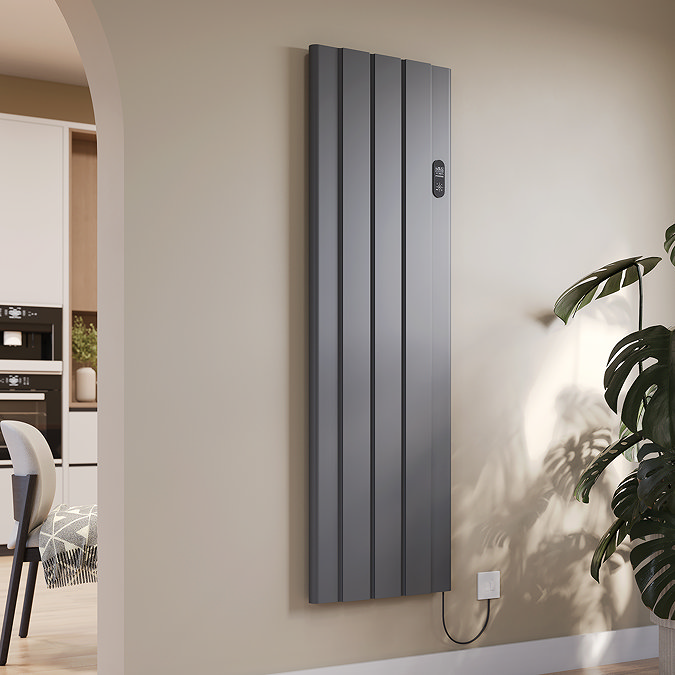 Urban 1600 x 503mm Smart WiFi Aluminium Electric Radiator - 1500W Anthracite
