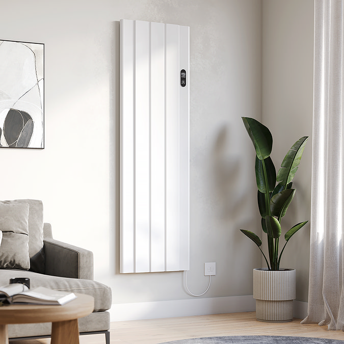 Urban 1600 x 503mm Smart WiFi Aluminium Electric Radiator - 1500W White