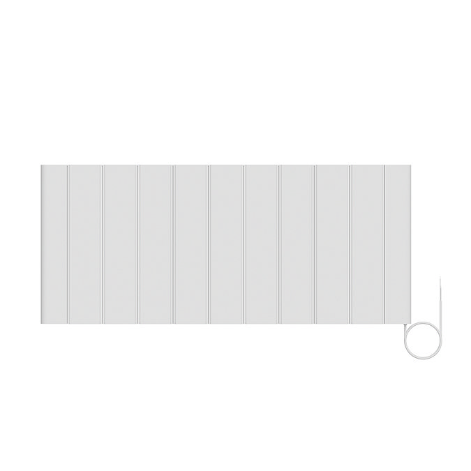 Urban Electric Smart WiFi Aluminium Radiator – 2000W Horizontal White Panel Heater, 500 x 1167mm
