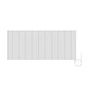Urban Electric Smart WiFi Aluminium Radiator – 2000W Horizontal White Panel Heater, 500 x 1167mm