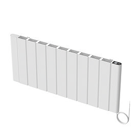 Urban Electric Smart WiFi Aluminium Radiator – 2000W Horizontal White Panel Heater, 500 x 1167mm
