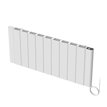 Urban Electric Smart WiFi Aluminium Radiator – 2000W Horizontal White Panel Heater, 500 x 1167mm
