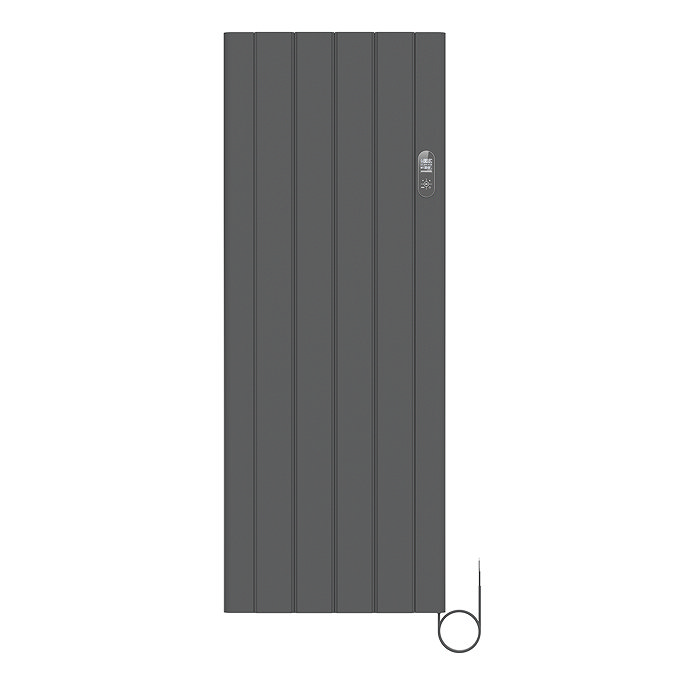 Urban Electric Smart WiFi Aluminium Radiator – 2000W Vertical Anthracite Panel Heater, 1600 x 614mm