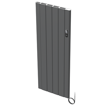Urban Electric Smart WiFi Aluminium Radiator – 2000W Vertical Anthracite Panel Heater, 1600 x 614mm