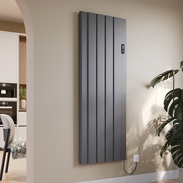 Urban 1600 x 614mm Smart WiFi Aluminium Electric Radiator - 2000W Anthracite