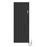 Urban Electric Smart WiFi Aluminium Radiator – 2000W Vertical Matt Black Panel Heater, 1600 x 614mm