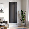 Urban 1600 x 614mm Smart WiFi Aluminium Electric Radiator – 2000W Matt Black