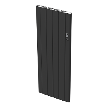Urban Electric Smart WiFi Aluminium Radiator – 2000W Vertical Matt Black Panel Heater, 1600 x 614mm