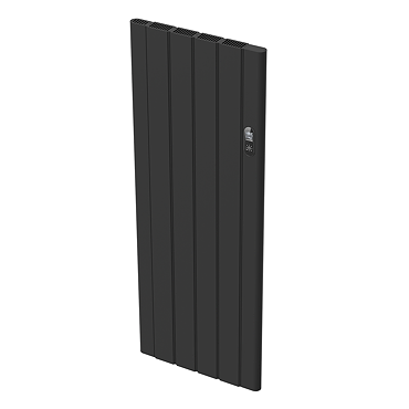 Urban Electric Smart WiFi Aluminium Radiator – 2000W Vertical Matt Black Panel Heater, 1600 x 614mm