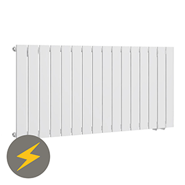 Urban H600 x W1216mm White Electric Only Single Panel Radiator with Bluetooth Thermostatic Element