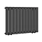 Urban H600 x W836mm Matt Black Electric Only Single Panel Radiator with On/Off Element