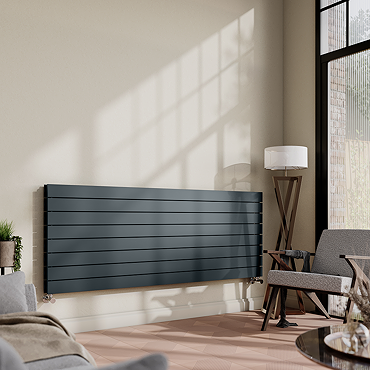 Urban Horizontal Radiator - Anthracite - Double Panel (1600mm Wide)